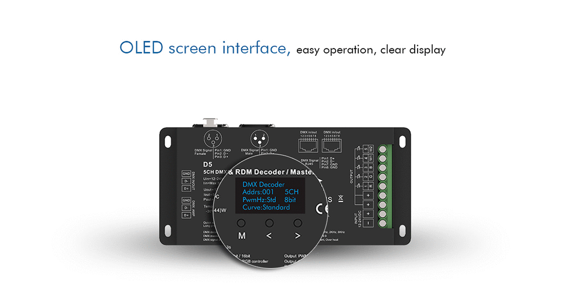 Skydance OLED DMX Decoder D5